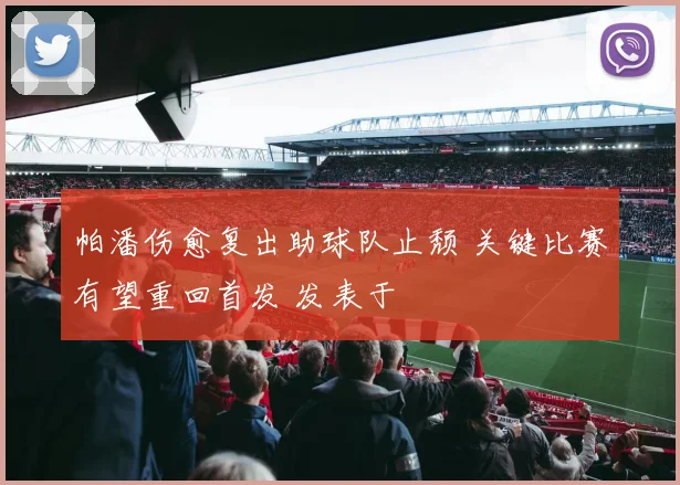 帕潘伤愈复出助球队止颓 关键比赛有望重回首发 发表于